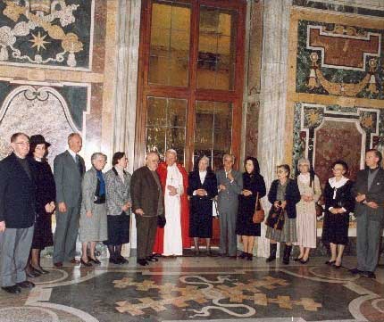 Le groupe F&O avec Jean-Paul II (1994)