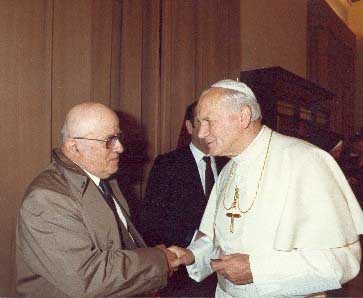 Jean-Paul II et Gérard Soulages (1984)