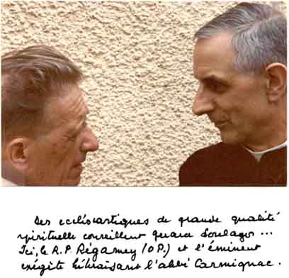 Le R.P. Régamey et l'Abbé Carmignac